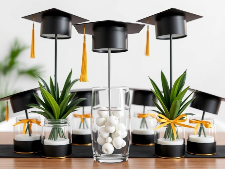 17 DIY Graduation Centerpieces That Are Easy, Cute, and Cheap